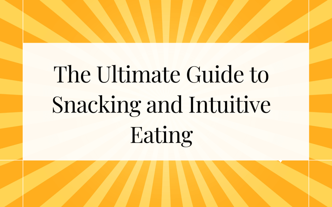 Intuitive eating and snacking UK